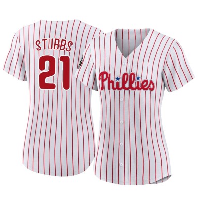 Women's Garrett Stubbs Philadelphia Phillies Authentic White 2022 World Series Home Jersey