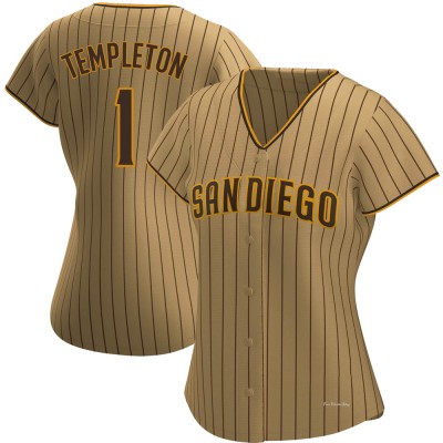 Women's Garry Templeton San Diego Padres Authentic Tan/Brown Alternate Jersey