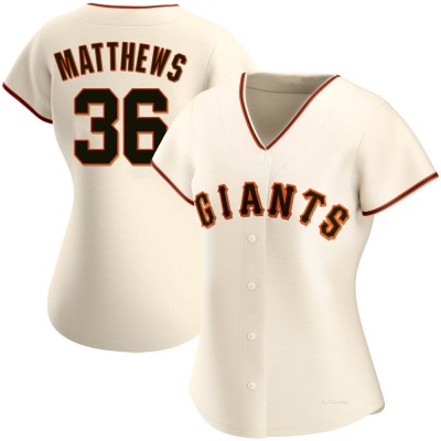 Women's Gary Matthews San Francisco Giants Authentic Cream Home Jersey