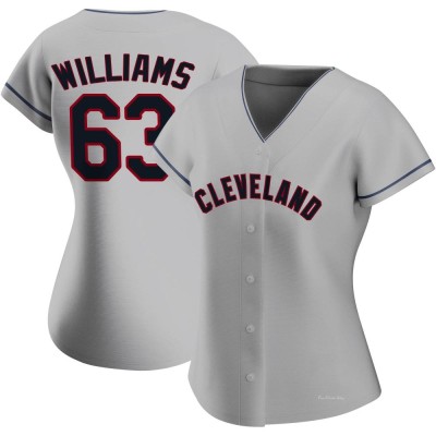 Women's Gavin Williams Cleveland Guardians Authentic Gray Road Jersey