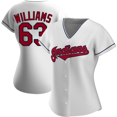 Women's Gavin Williams Cleveland Guardians Authentic White Home Jersey