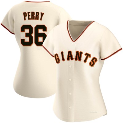 Women's Gaylord Perry San Francisco Giants Authentic Cream Home Jersey