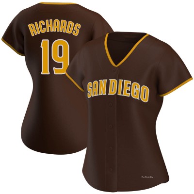 Women's Gene Richards San Diego Padres Authentic Brown Road Jersey