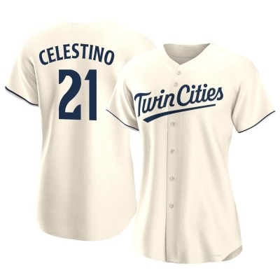 Women's Gilberto Celestino Minnesota Twins Authentic Cream Alternate Jersey