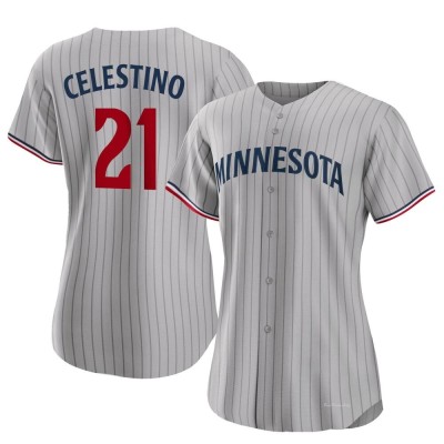 Women's Gilberto Celestino Minnesota Twins Authentic Gray Road Jersey