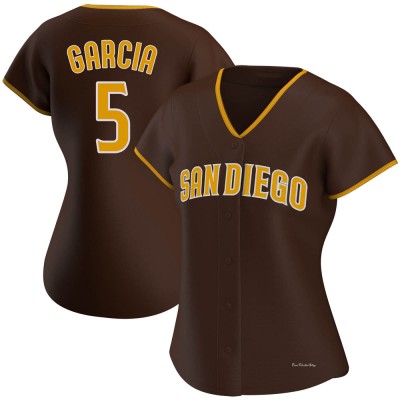 Women's Greg Garcia San Diego Padres Authentic Brown Road Jersey