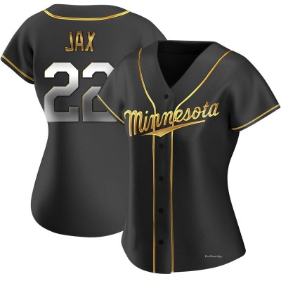 Women's Griffin Jax Minnesota Twins Replica Black Golden Alternate Jersey