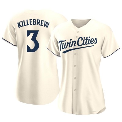 Women's Harmon Killebrew Minnesota Twins Authentic Cream Alternate Jersey