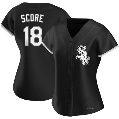 Women's Herb Score Chicago White Sox Authentic Black Alternate Jersey