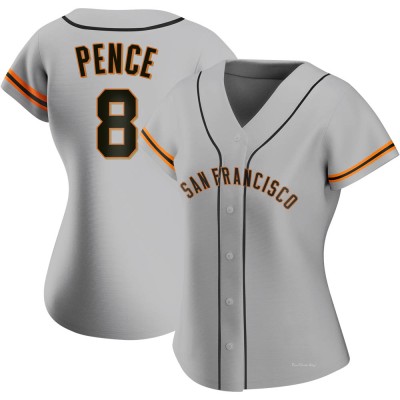 Women's Hunter Pence San Francisco Giants Authentic Gray Road Jersey