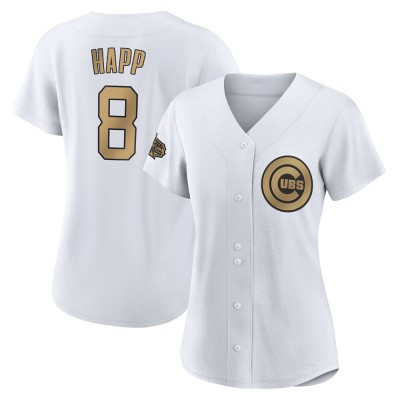 Women's Ian Happ Chicago Cubs Game White Authentic 2022 All-Star Jersey