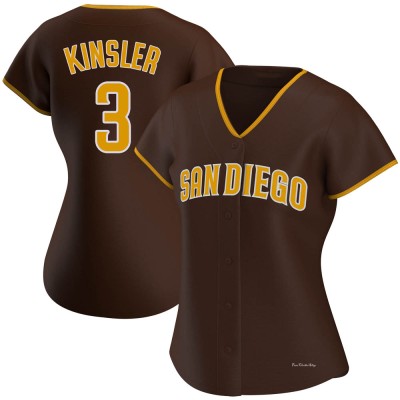 Women's Ian Kinsler San Diego Padres Authentic Brown Road Jersey