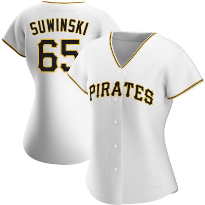 Women's Jack Suwinski Pittsburgh Pirates Authentic White Home Jersey