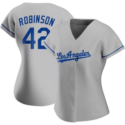 Women's Jackie Robinson Los Angeles Dodgers Authentic Gray Road Jersey