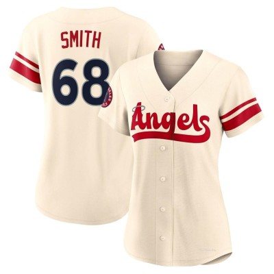 Women's Jake Smith Los Angeles Angels Authentic Cream 2022 City Connect Jersey