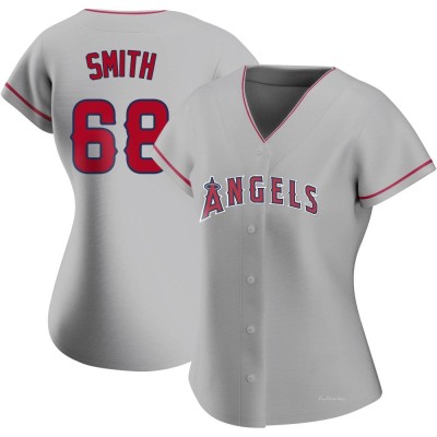 Women's Jake Smith Los Angeles Angels Authentic Silver Road Jersey