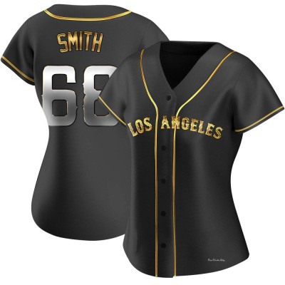 Women's Jake Smith Los Angeles Angels Replica Black Golden Alternate Jersey