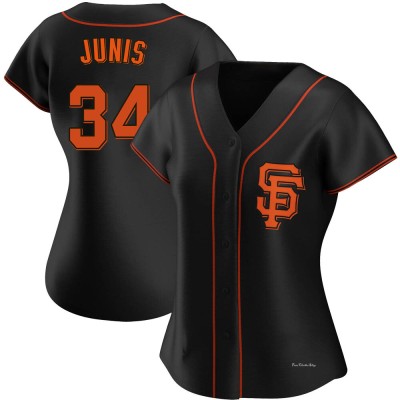 Women's Jakob Junis San Francisco Giants Replica Black Alternate Jersey