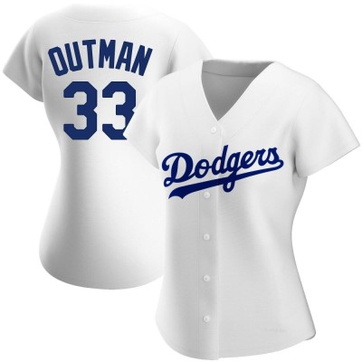 Women's James Outman Los Angeles Dodgers Authentic White Home Jersey