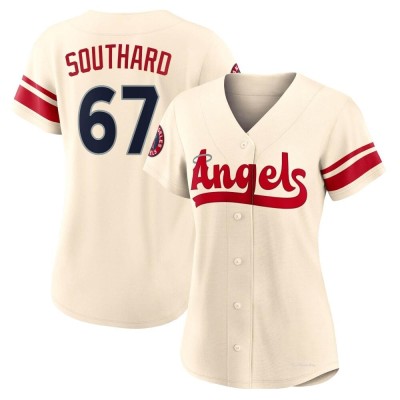 Women's Jared Southard Los Angeles Angels Authentic Cream 2022 City Connect Jersey