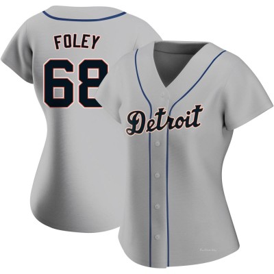 Women's Jason Foley Detroit Tigers Authentic Gray Road Jersey