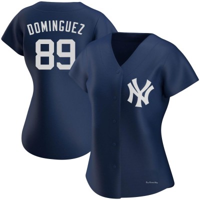 Women's Jasson Dominguez New York Yankees Authentic Navy Alternate Team Jersey