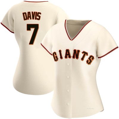 Women's J.D. Davis San Francisco Giants Authentic Cream Home Jersey