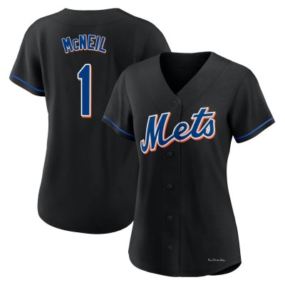 Women's Jeff McNeil New York Mets Authentic Black 2022 Alternate Jersey