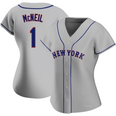 Women's Jeff McNeil New York Mets Authentic Gray Road Jersey