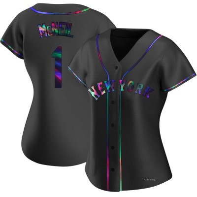 Women's Jeff McNeil New York Mets Replica Black Holographic Alternate Jersey