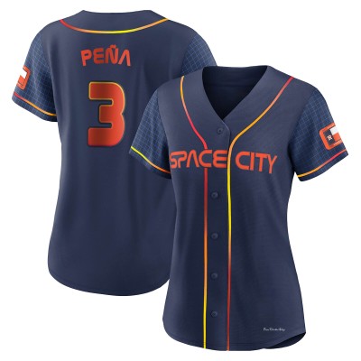 Women's Jeremy Pena Houston Astros Authentic Navy 2022 City Connect Jersey