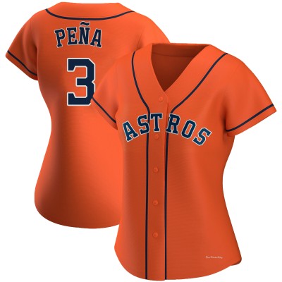 Women's Jeremy Pena Houston Astros Authentic Orange Alternate Jersey