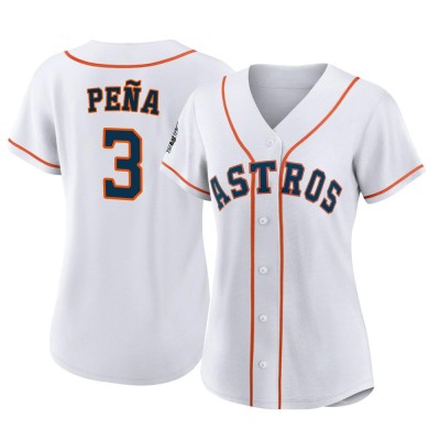 Women's Jeremy Pena Houston Astros Replica White 2022 World Series Home Jersey