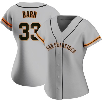 Women's Jim Barr San Francisco Giants Authentic Gray Road Jersey