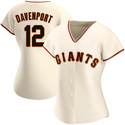 Women's Jim Davenport San Francisco Giants Authentic Cream Home Jersey