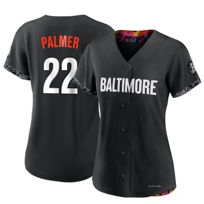 Women's Jim Palmer Baltimore Orioles Authentic Black 2023 City Connect Jersey