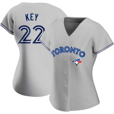 Women's Jimmy Key Toronto Blue Jays Authentic Gray Road Jersey