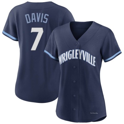 Women's Jody Davis Chicago Cubs Authentic Navy 2021 City Connect Jersey