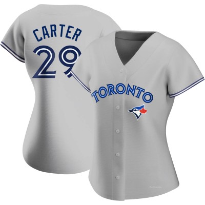 Women's Joe Carter Toronto Blue Jays Authentic Gray Road Jersey