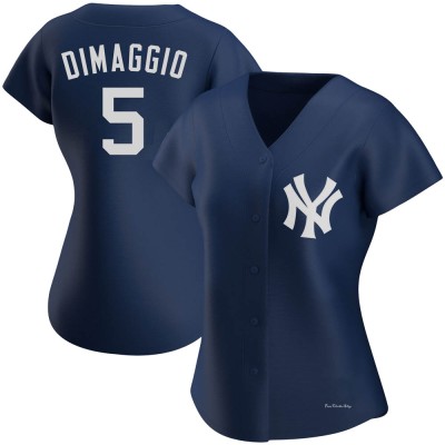 Women's Joe DiMaggio New York Yankees Authentic Navy Alternate Team Jersey