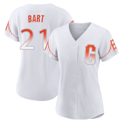 Women's Joey Bart San Francisco Giants Authentic White 2021 City Connect Jersey