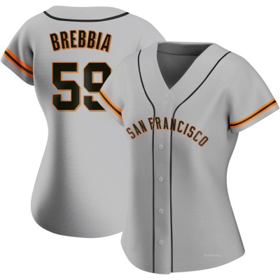 Women's John Brebbia San Francisco Giants Authentic Gray Road Jersey