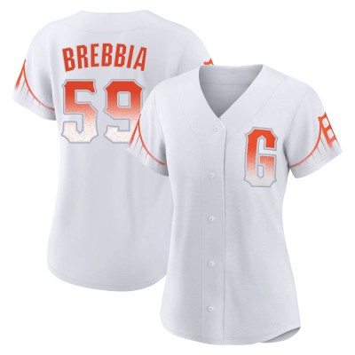 Women's John Brebbia San Francisco Giants Authentic White 2021 City Connect Jersey