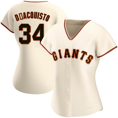 Women's John D'acquisto San Francisco Giants Authentic Cream Home Jersey