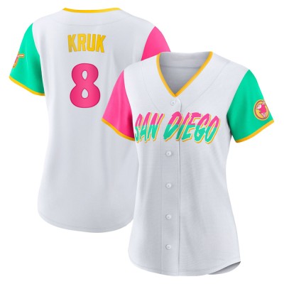 Women's John Kruk San Diego Padres Authentic White 2022 City Connect Jersey