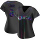 Women's John Kruk San Diego Padres Replica Black Holographic Alternate Jersey