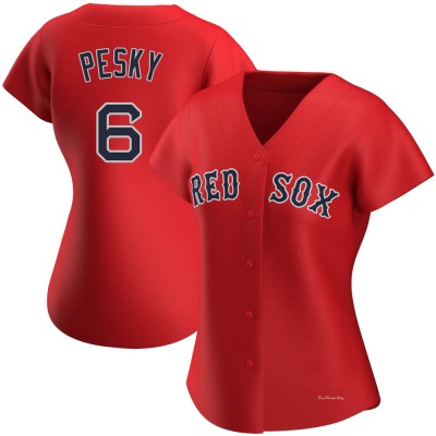 Women's Johnny Pesky Boston Red Sox Authentic Red Alternate Jersey