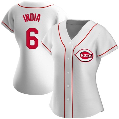 Women's Jonathan India Cincinnati Reds Authentic White Home Jersey