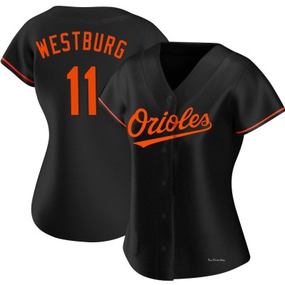 Women's Jordan Westburg Baltimore Orioles Authentic Black Alternate Jersey