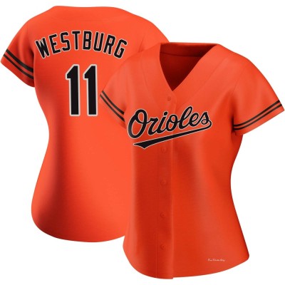 Women's Jordan Westburg Baltimore Orioles Authentic Orange Alternate Jersey